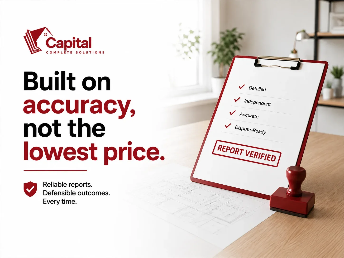 Built on accuracy, not the lowest price